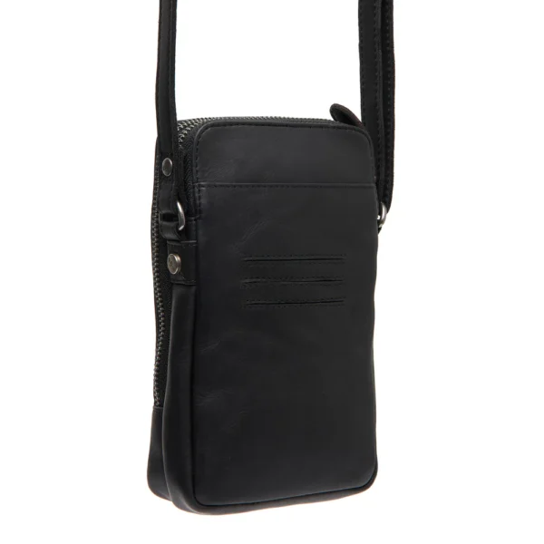 The Chesterfield Brand Borsa A Tracolla In Pelle Nero Alesund - immagine 7