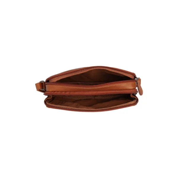 The Chesterfield Brand Borsa A Tracolla In Pelle Cognac Ellon - immagine 2