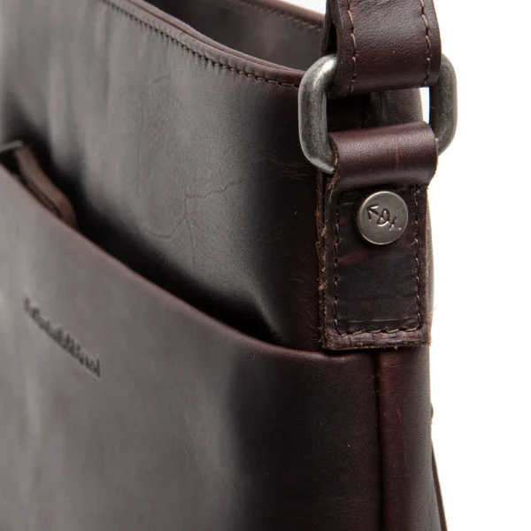 The Chesterfield Brand Borsa A Tracolla In Pelle Marrone Navene - immagine 2