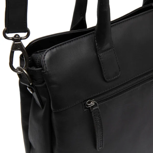 The Chesterfield Brand Borsa A Tracolla In Pelle Nero Valmonte - immagine 4