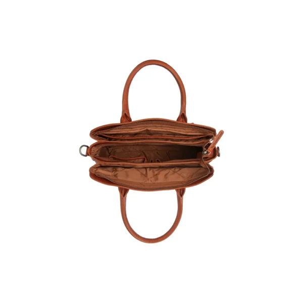 The Chesterfield Brand Borsa A Tracolla In Pelle Cognac Valmonte - immagine 4