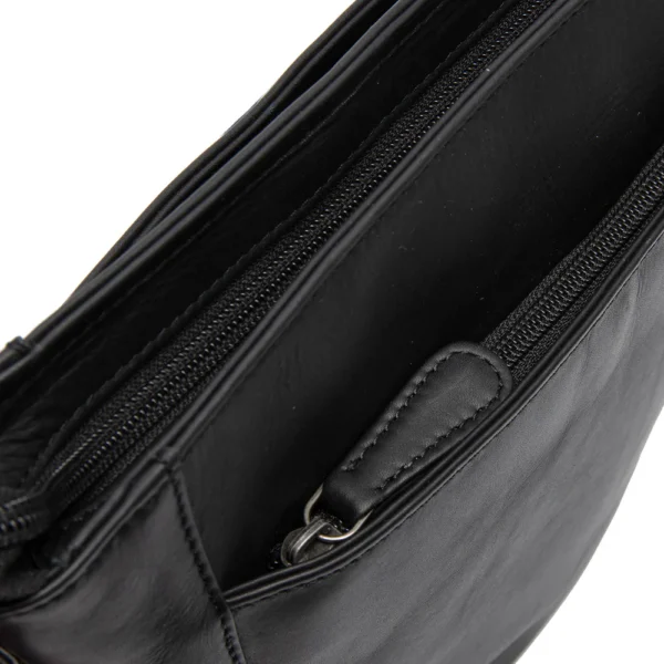 The Chesterfield Brand Borsa A Tracolla In Pelle Nero Moore - immagine 5