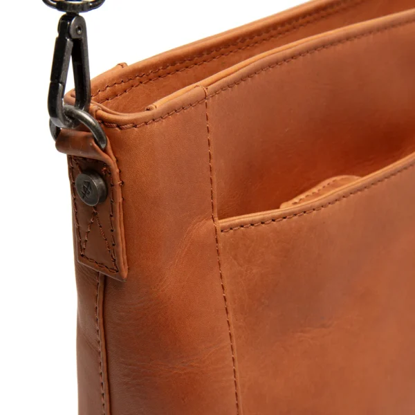 The Chesterfield Brand Borsa A Tracolla In Pelle Cognac Moore - immagine 5