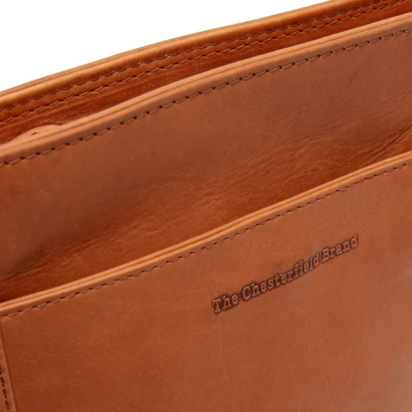 The Chesterfield Brand Borsa A Tracolla In Pelle Cognac Moore - immagine 6