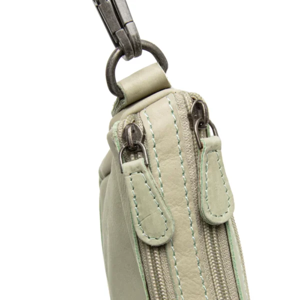 The Chesterfield Brand Borsa A Tracolla In Pelle Verde Oceano Irving - immagine 3