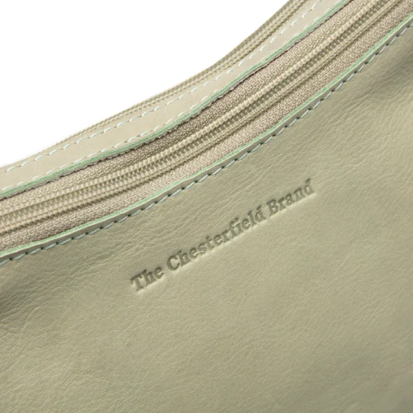 The Chesterfield Brand Borsa A Tracolla In Pelle Verde Oceano Irving - immagine 2
