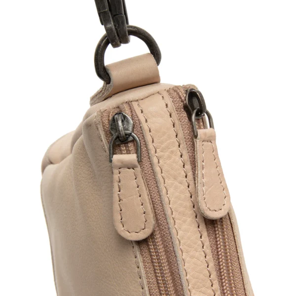 The Chesterfield Brand Borsa A Tracolla In Pelle Beige Irving - immagine 4