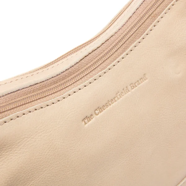 The Chesterfield Brand Borsa A Tracolla In Pelle Beige Irving - immagine 5