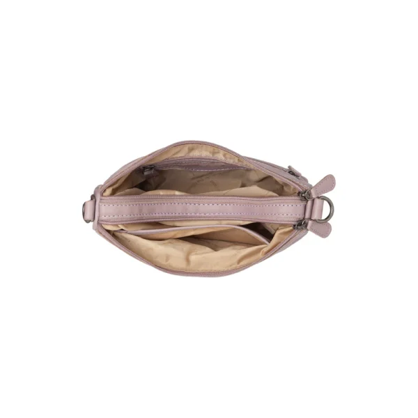 The Chesterfield Brand Borsa A Tracolla In Pelle Lilla Lavanda Irving - immagine 4