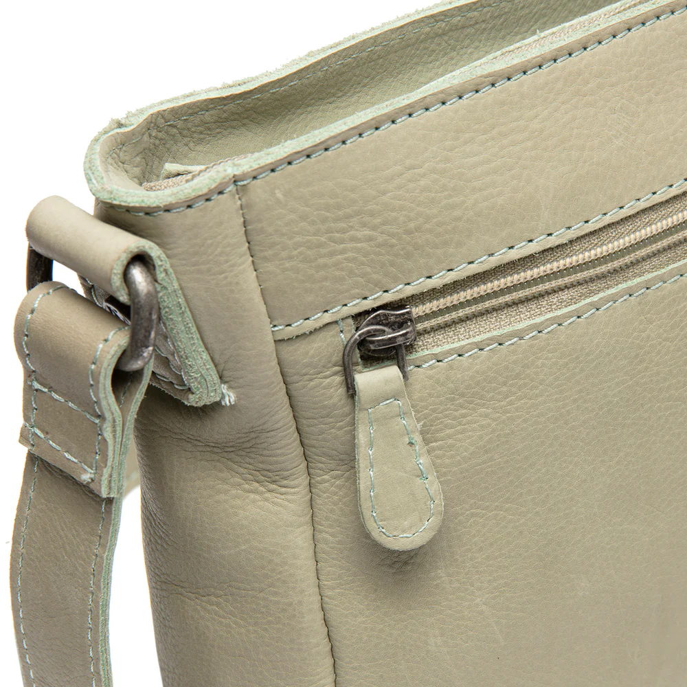 The Chesterfield Brand Borsa A Tracolla In Pelle Verde Oceano Aston - immagine 3