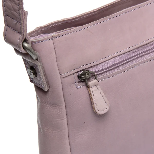 The Chesterfield Brand Borsa A Tracolla In Pelle Lilla Lavanda Aston - immagine 5