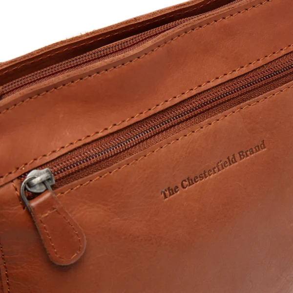 The Chesterfield Brand Borsa A Tracolla In Pelle Cognac Aston - immagine 5