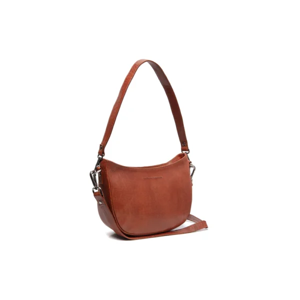 The Chesterfield Brand Borsa A Tracolla In Pelle Cognac Serie Novum Valentano - immagine 2