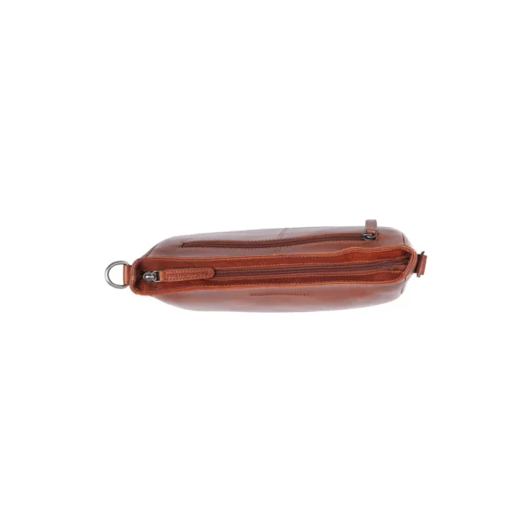 The Chesterfield Brand Borsa A Tracolla In Pelle Cognac Serie Novum Valentano - immagine 8