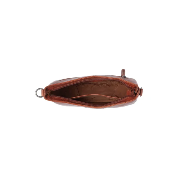 The Chesterfield Brand Borsa A Tracolla In Pelle Cognac Serie Novum Valentano - immagine 7