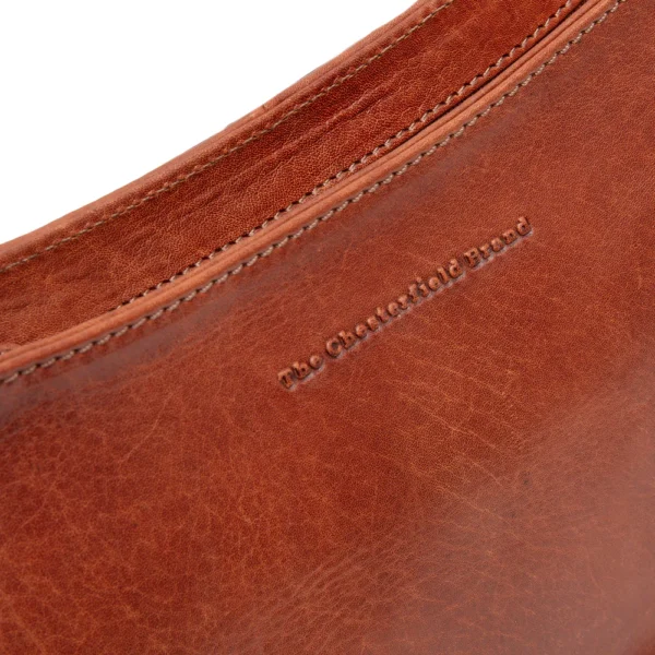 The Chesterfield Brand Borsa A Tracolla In Pelle Cognac Serie Novum Valentano - immagine 5