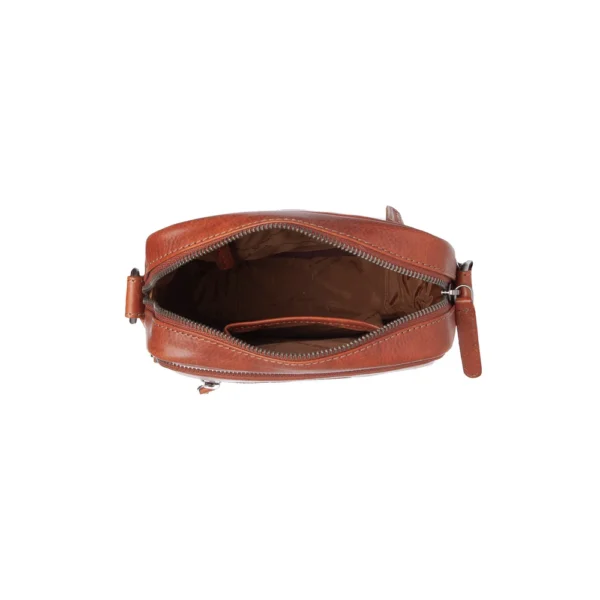 The Chesterfield Brand Borsa A Tracolla In Pelle Cognac Serie Novum Amantea - immagine 3