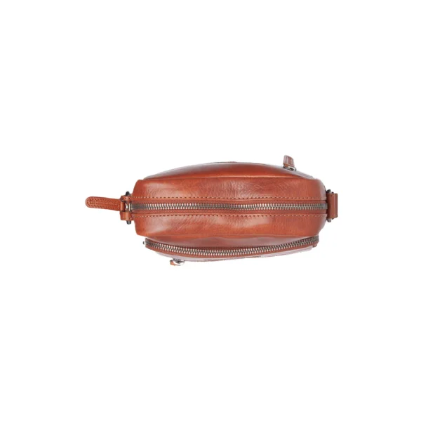 The Chesterfield Brand Borsa A Tracolla In Pelle Cognac Serie Novum Amantea - immagine 4
