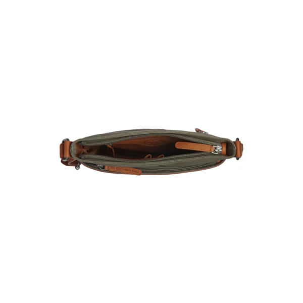 The Chesterfield Brand Borsa A Tracolla In Pelle Verde Acciaio Malmo - immagine 3