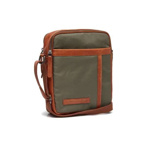 The Chesterfield Brand Borsa A Tracolla In Pelle Verde Acciaio Arendal