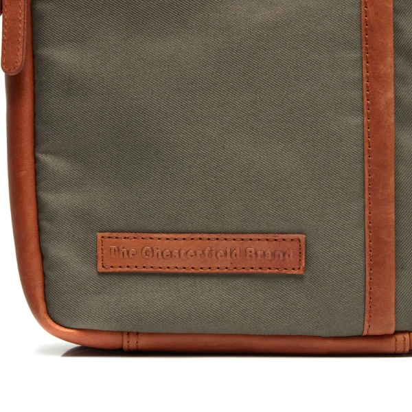 The Chesterfield Brand Borsa A Tracolla In Pelle Verde Acciaio Arendal - immagine 5