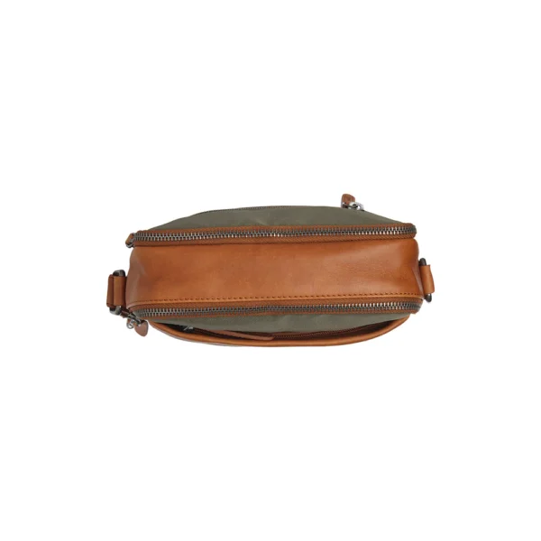 The Chesterfield Brand Borsa A Tracolla In Pelle Verde Acciaio Arendal - immagine 4