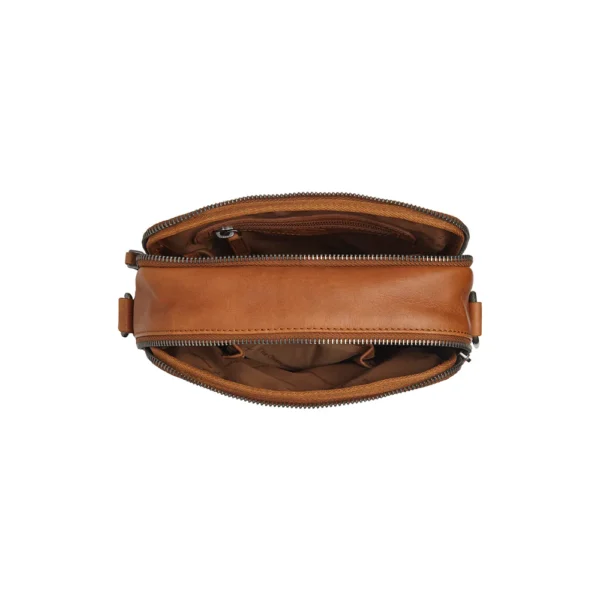 The Chesterfield Brand Borsa A Tracolla In Pelle Verde Acciaio Arendal - immagine 3