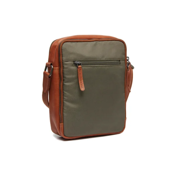The Chesterfield Brand Borsa A Tracolla In Pelle Verde Acciaio Arendal - immagine 2