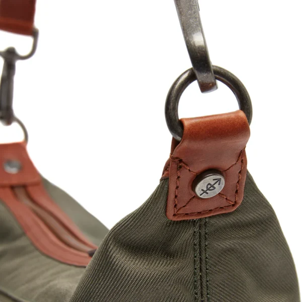 The Chesterfield Brand Borsa A Tracolla In Pelle Verde Acciaio Lovund - immagine 9
