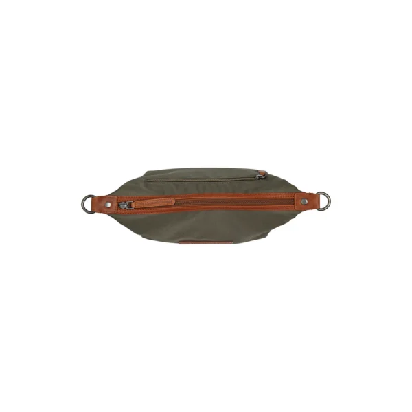 The Chesterfield Brand Borsa A Tracolla In Pelle Verde Acciaio Lovund - immagine 8