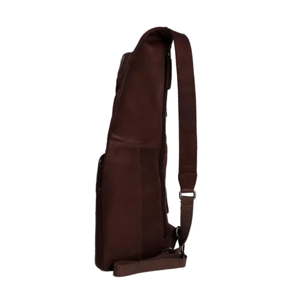 The Chesterfield Brand Borsa A Tracolla In Pelle Marrone Logan - immagine 5