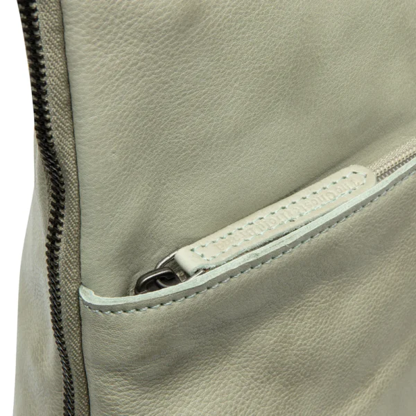 The Chesterfield Brand Zaino In Pelle Verde Oceano Bern - immagine 4