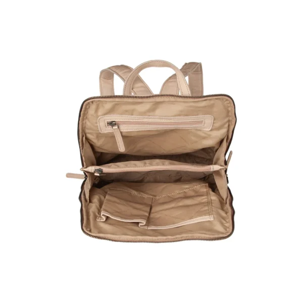The Chesterfield Brand Zaino In Pelle Beige Bern - immagine 3
