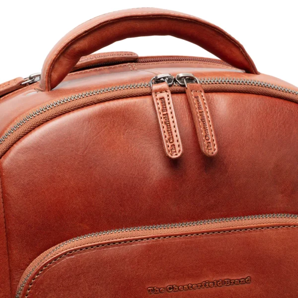 The Chesterfield Brand Zaino In Pelle Cognac Serie Novum Maggiore - immagine 5