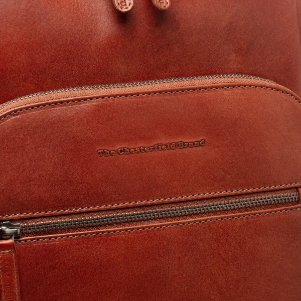 The Chesterfield Brand Zaino In Pelle Cognac Serie Novum Maggiore - immagine 6