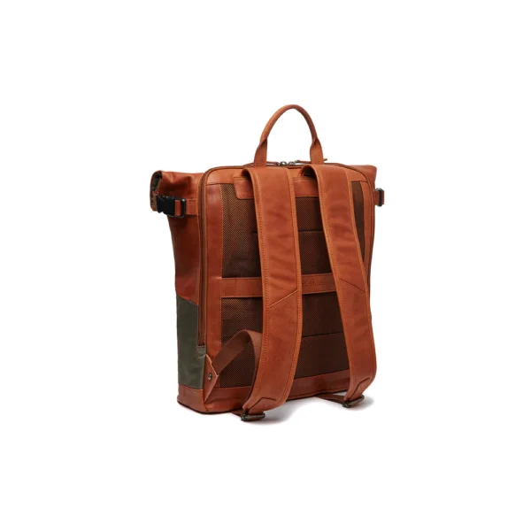 The Chesterfield Brand Zaino In Pelle Verde Acciaio Bornholm - immagine 6
