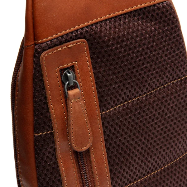 The Chesterfield Brand Borsa A Tracolla In Pelle Cognac Bowey - immagine 2