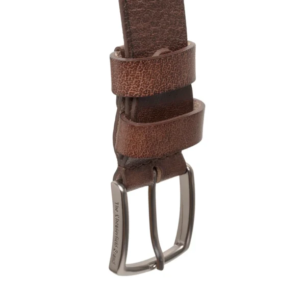 The Chesterfield Brand Cintura In Pelle Morrison Marrone - immagine 3