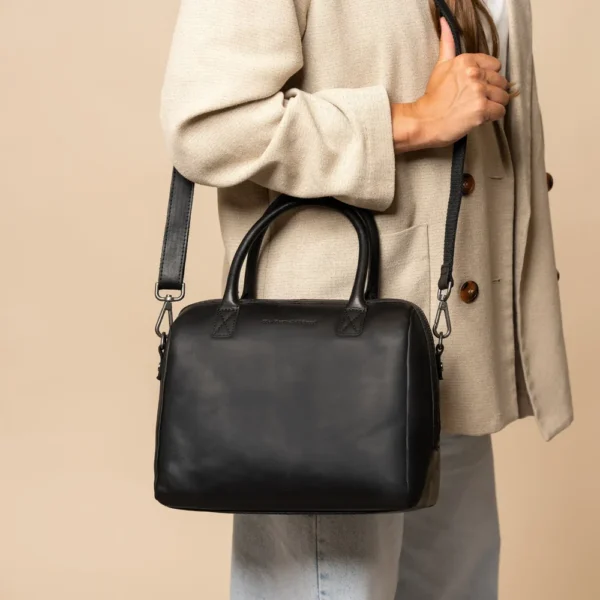 The Chesterfield Brand Borsa A Tracolla In Pelle Nero Langton - immagine 3