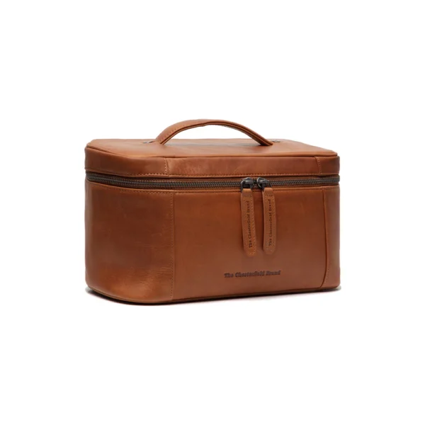 The Chesterfield Brand Beauty Case In Pelle Cognac Limone