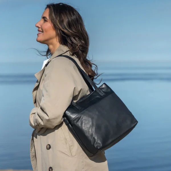 The Chesterfield Brand Shopper In Pelle Nero Nola - immagine 8