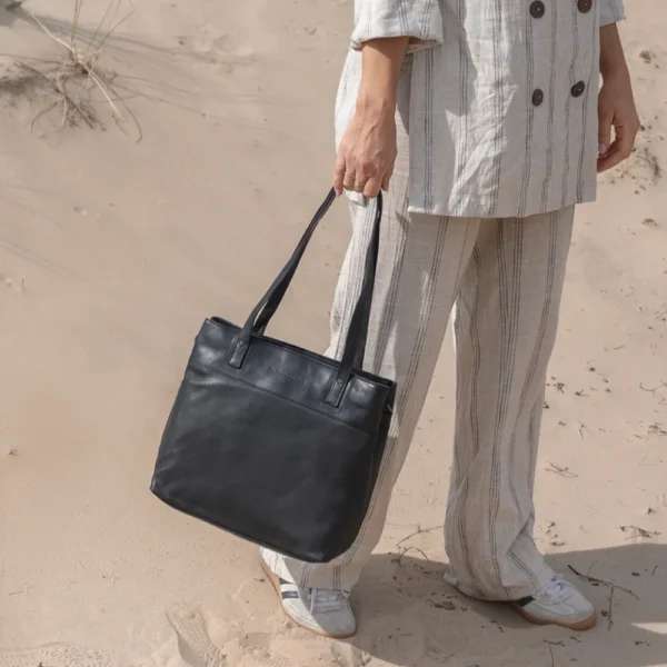 The Chesterfield Brand Shopper In Pelle Nero Nola - immagine 9