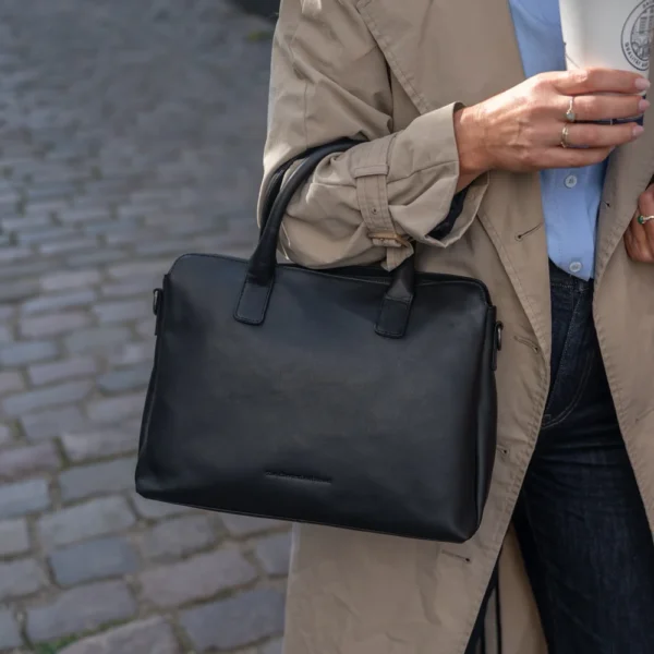 The Chesterfield Brand Borsa A Tracolla In Pelle Nero Valmonte - immagine 6