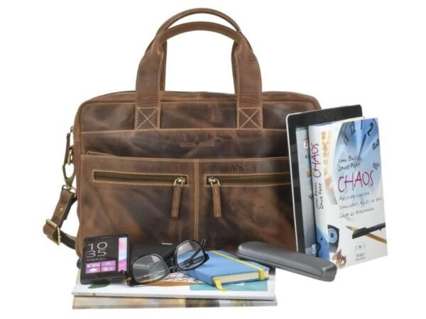 Greenburry Cartella Porta PC 15" Vintage In Pelle - immagine 2
