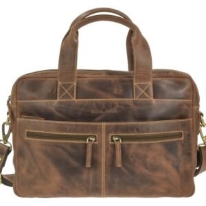 Greenburry Cartella Porta PC 15" Vintage In Pelle