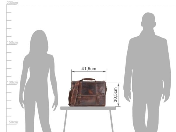 Greenburry Cartella da Lavoro Teak Marrone Rugged - immagine 11