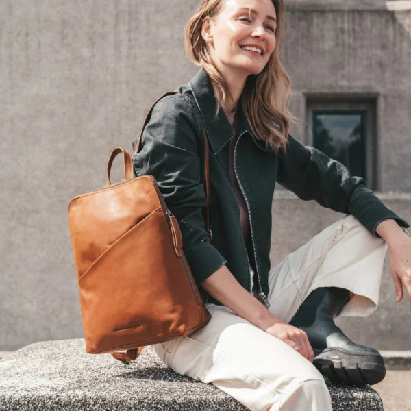 The Chesterfield Brand Zaino In Pelle Cognac Amanda - immagine 6