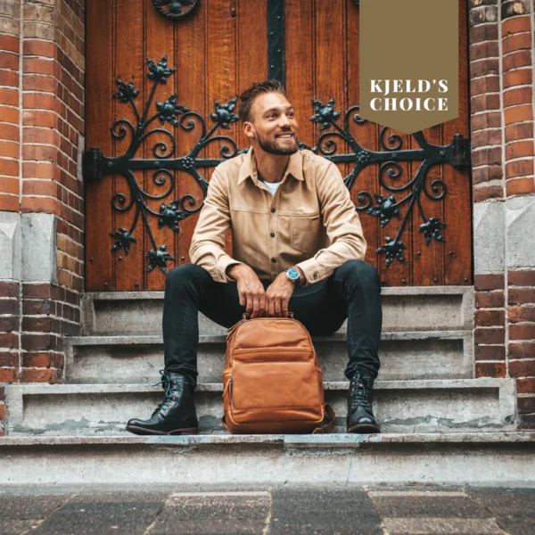 The Chesterfield Brand Zaino In Pelle Cognac Austin - immagine 5