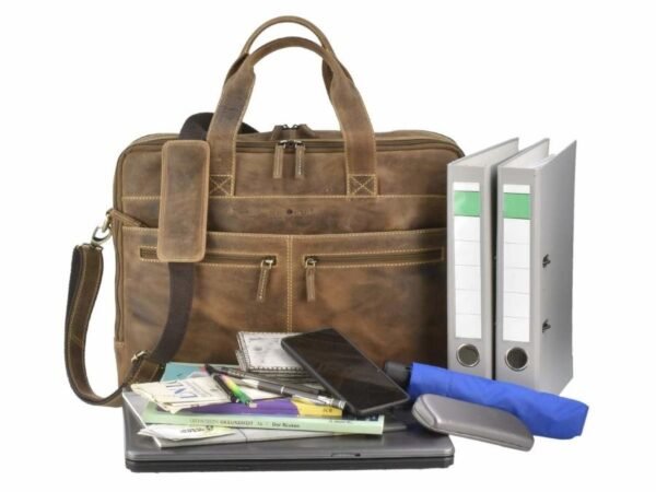 Greenburry Cartella Porta PC 17" Vintage In Pelle - immagine 2