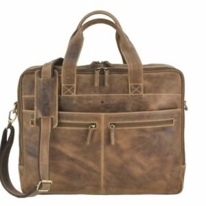 Greenburry Cartella Porta PC 17" Vintage In Pelle